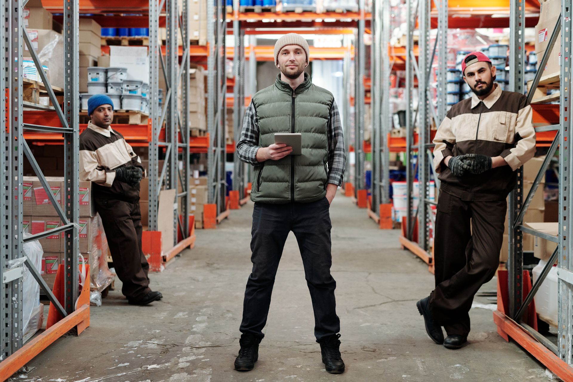 Warehouse team ready to help